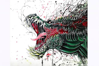 a proffessional traditional painting for you