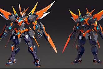 making anime, mecha, pop art ,fan art and original character