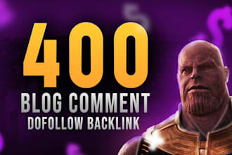 build 400 blog comment low obl high da pa dofollow backlinks