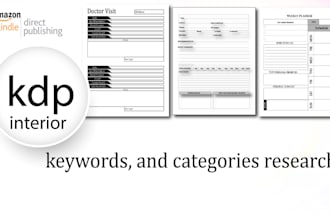 kdp interior niche research and keywords categories