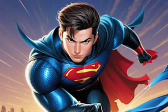 create superhero character design