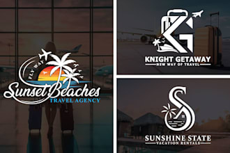 design luxury travel and vacation logo