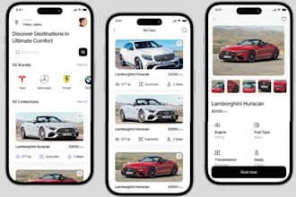 develop carpooling app, ai driven car rental app, ridesharing app for you