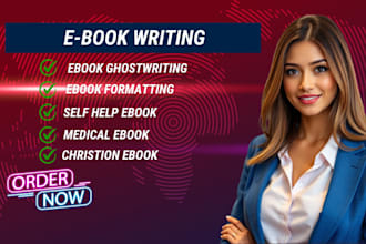 ghostwrite self help book, christian ebook, medical ebook, nonfiction