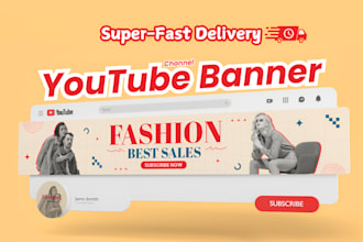 design premium youtube banner and facebook cover