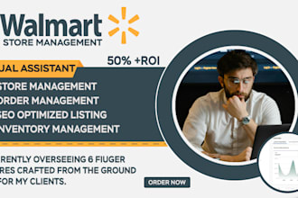 be your walmart 2 step dropshipping va, walmart wfs , PPC and listing expert