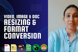 do video, image and document resizing and format conversion