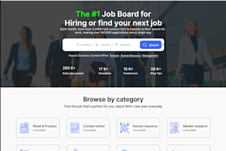 build modern job portal app, job finder website, job portal marketplace app