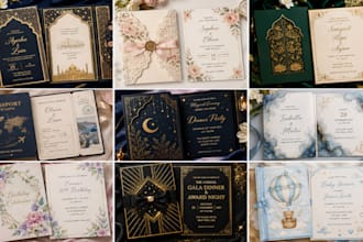 design elegant events and wedding cards