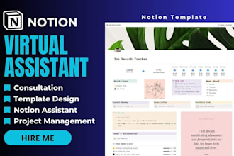do custom notion virtual assistant template for monday CRM
