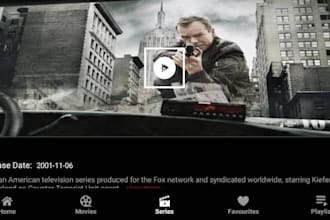 rebrand iptv app, build iptv app, mobile app, live streaming app, m3u playlist