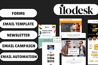 design email template, email automation, email campaign and form on flowdesk