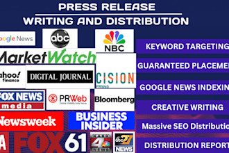 publish your press release on yahoo finance and major usa or uk pr media