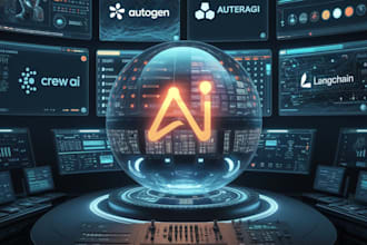 build ai agents with crewai autogen langchain autogpt