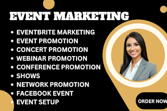 targeted eventbrite promotion, event setup, concert to increase your attendees