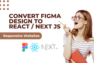 convert figma to react js or next js using tailwind css
