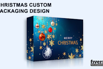 do christmas packaging and labeling design