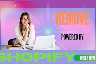 remove powered by shoify link on your shopify store footer