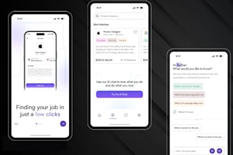 build ai job portal app,  ai job finder app, job searching app, job boarding app