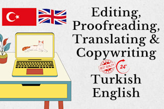 proofread and edit your documents in turkish
