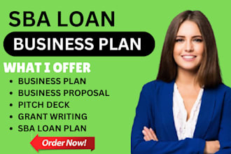 prepare a business plan for sba loan approval