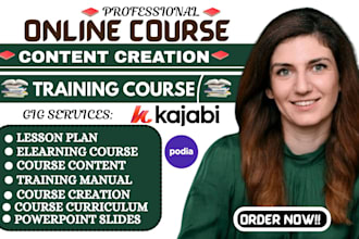 ebook online course digital course content training manual udemy course creation