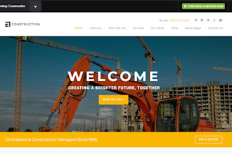 design construction website plumbing wordpress roofing contractor hvac website