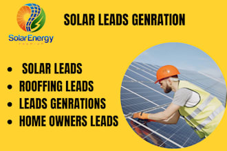 supply fresh solar and roofing leads using google map