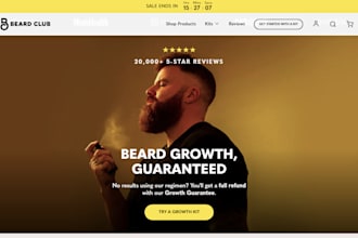 design beard oil shopify store beard care hair care website  beard dropshipping
