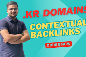provide 10 high da DR korean contextual dofollow kr backlinks