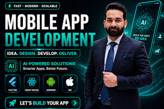 android ios mobile app development with react native flutter