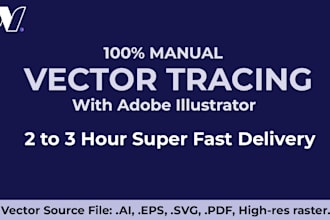 do raster to vector image tracing  with adobe illustrator