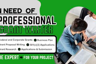 assist you with grant proposal writing grant research and application submission