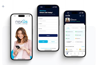 create responsive job portal app, job listing app, job recruitment app with admi