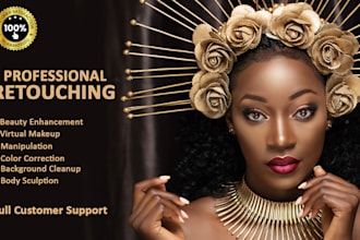 do high end photo retouching and beauty enhancement