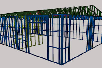do light gauge steel framing structures in autocad structural engineering design