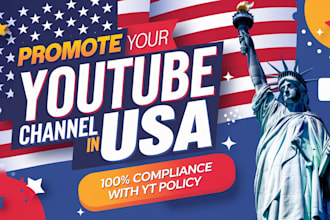 do USA youtube promotion usa video and channel promotion to usa targeted viewers