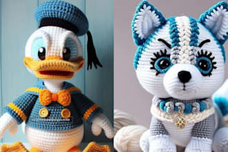 write a crochet amigurumi crochet pattern with picture or video tutorial