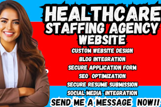 design healthcare staffing agency website healthcar website recruitment website