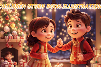 illustrate children story book illustration, children story book illustration