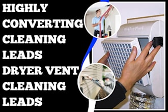 generate cleaning leads dryer vent cleaning leads airduct cleaning leads