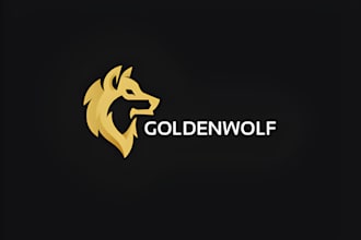 design angry wolf logo design