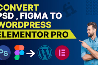 convert figma to wordpress, PSD to wordpress, html to wordpress