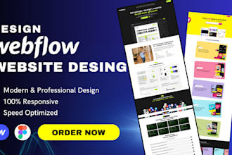 design or develop webflow website, figma to webflow, webflow expert