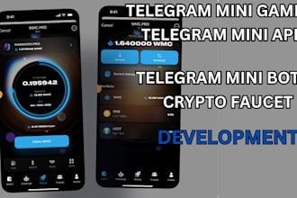 develop responsive telegram mini app, telegram mini game, telegram mini bot