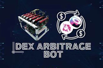 develop a high frequency crypto arbitrage trading bot for dex, cex platforms
