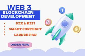 blockchain developer make staking web3 dapp smart contract integration