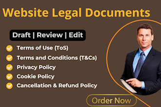 write terms and conditions or privacy policy or disclaimer
