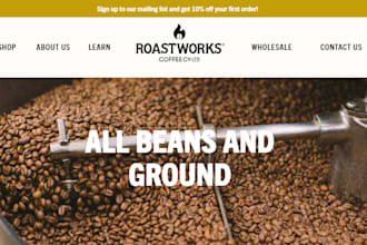 design profitable private label coffee shopify store tea store beverage website