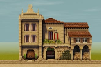 build minecraft city, map, castles and any kind of maps, build gameplay assets